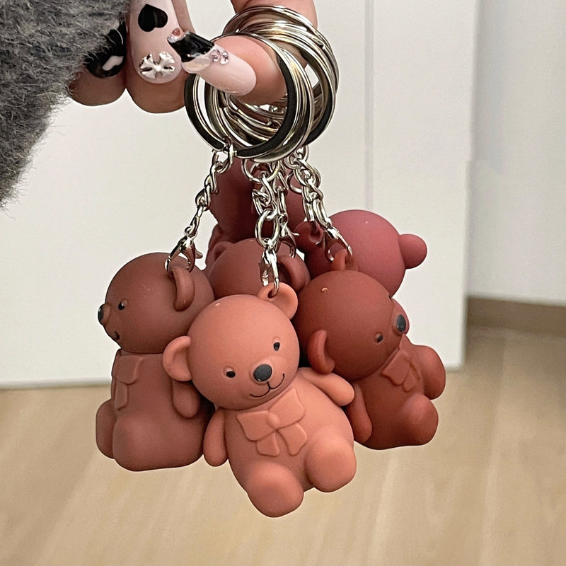 Velvet Lip Glaze Cute Bear Pendant